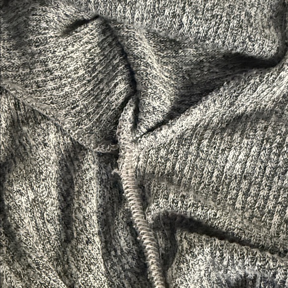 Like new Express Gray Long Sleeve Wrap Top with Ruching Detail - Picture 5 of 7